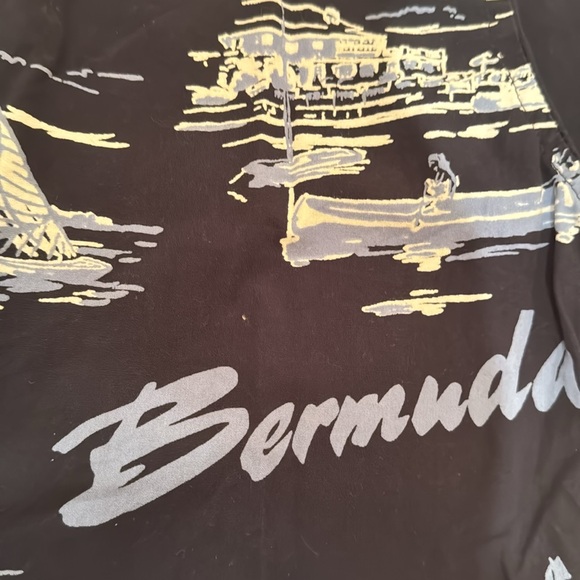 Gap Bermuda shirt Hawaiian button down dress top boys kids vacation resort luau - Picture 2 of 10